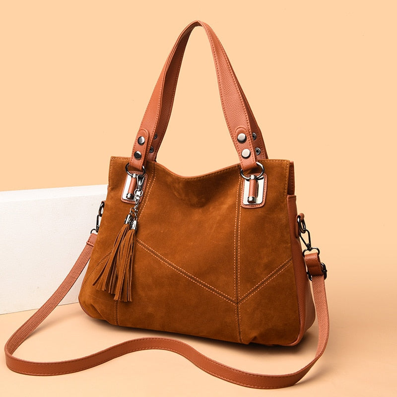 Bolso de ante suave