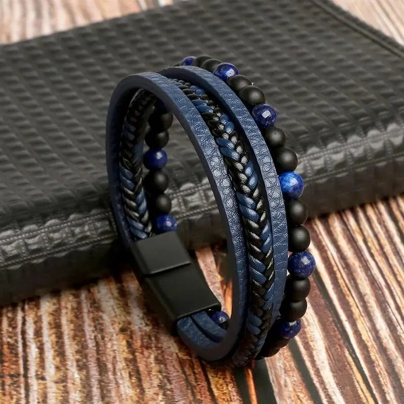 Pulsera multicapa de titanio