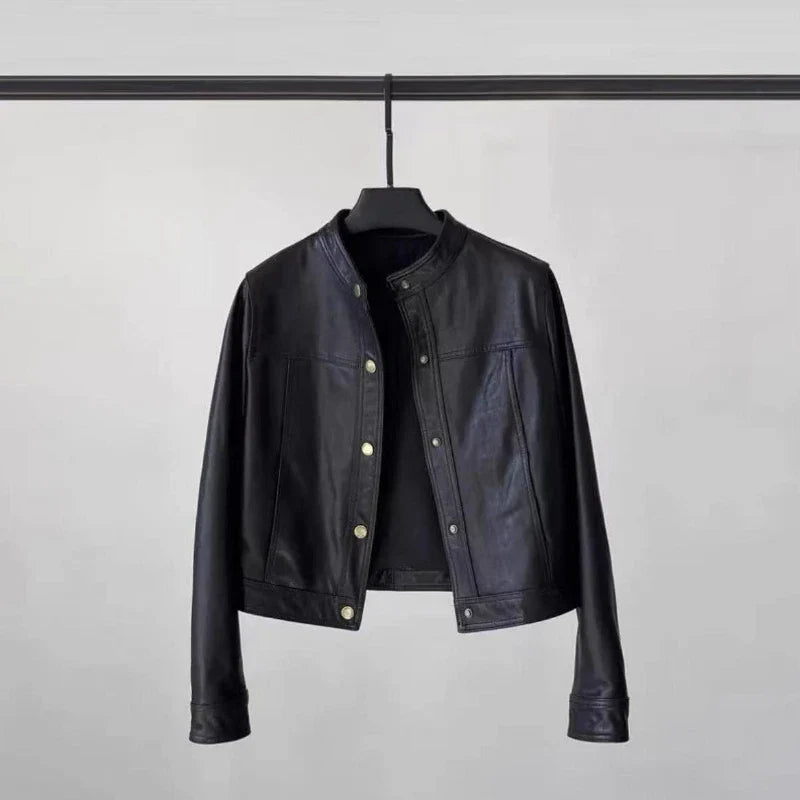 Chaqueta de cuero Aurélie