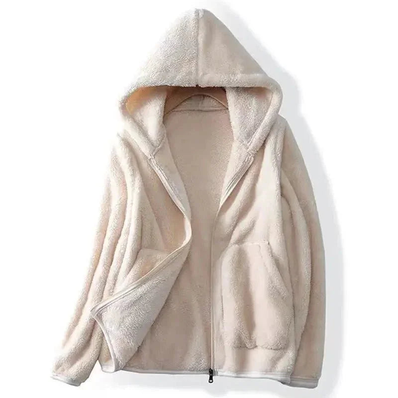 Chaqueta Aurora de forro polar coral