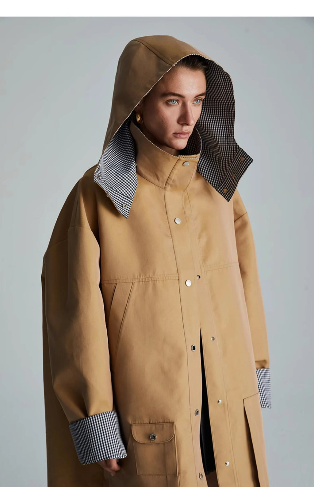 Gabardina de patchwork Savoy