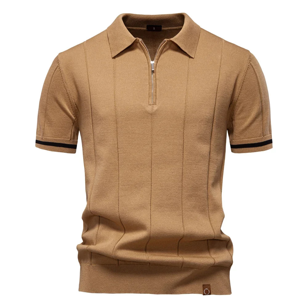 Polo Hudson con cremallera