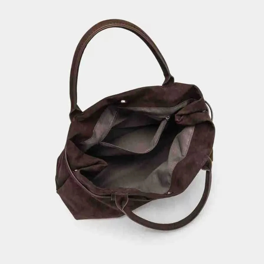 Borsa tote vintage marrone da donna