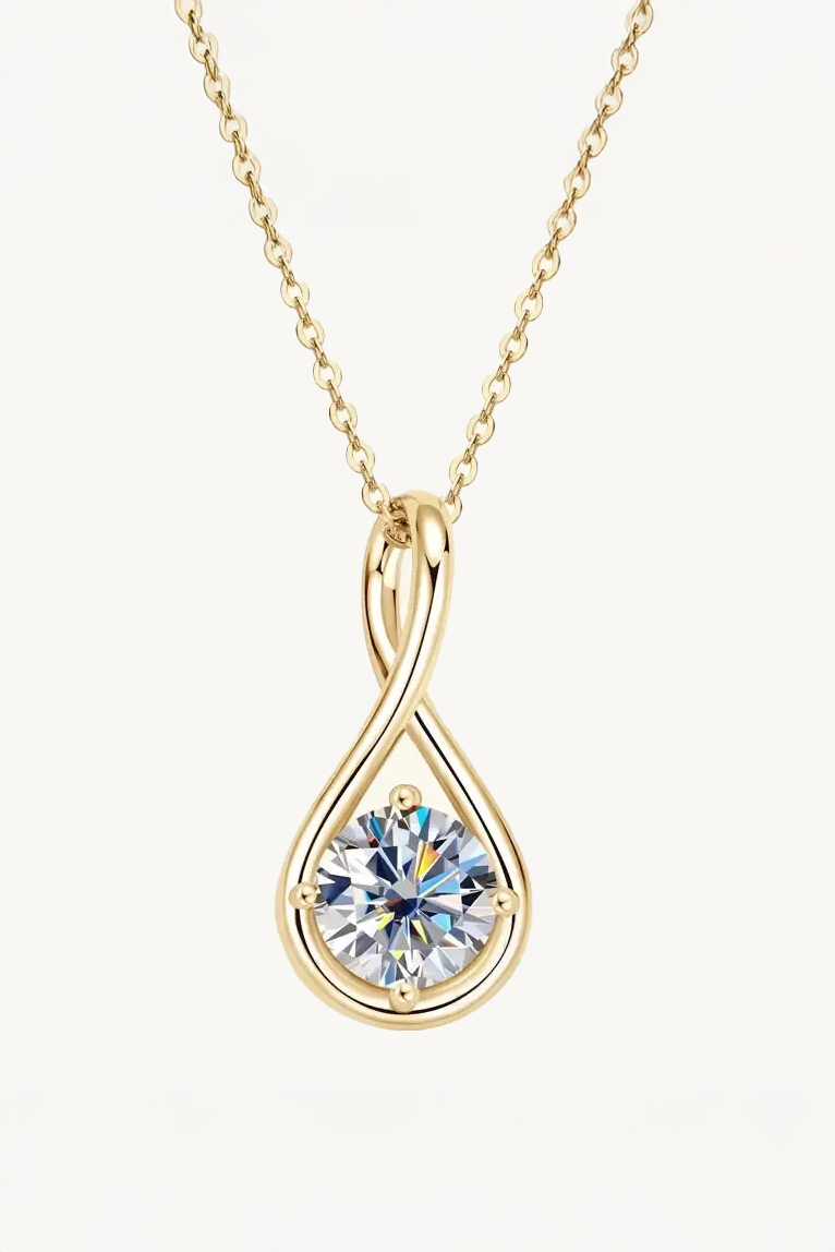 Collar de moissanita Seraphine Infinity
