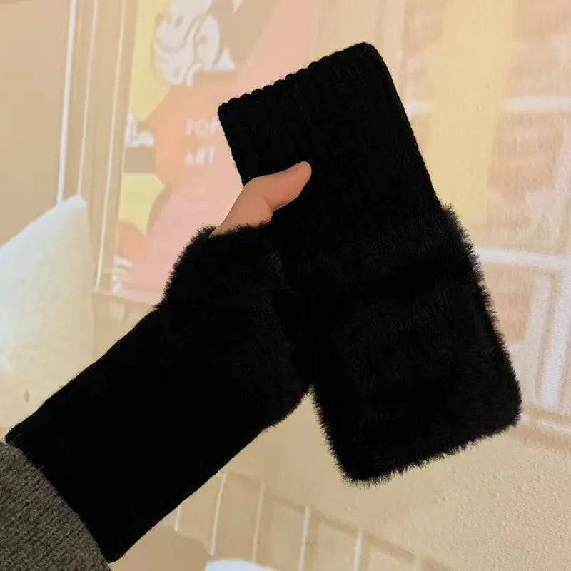Guantes tejidos sin dedos