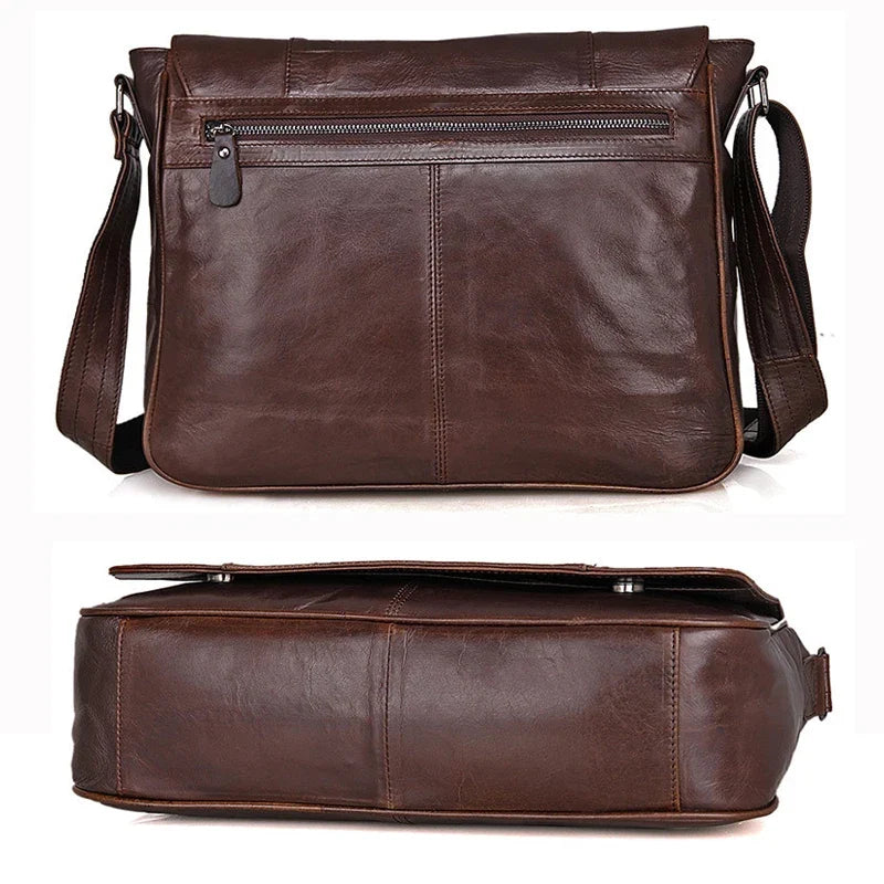 Bolso bandolera de cuero Leon