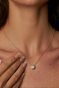Collar con colgante de moissanita Valente