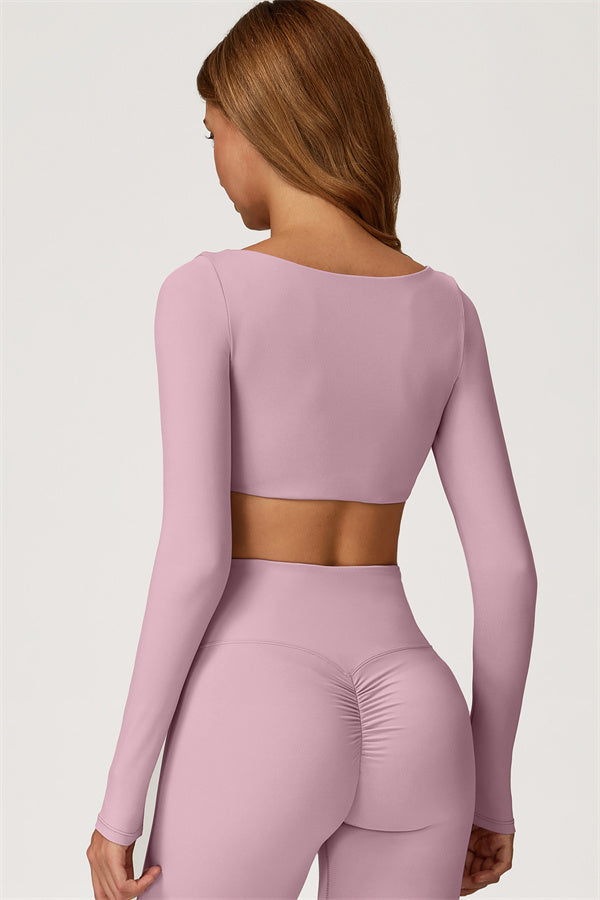Conjunto de 2 piezas Lily Belle: top corto y leggings acampanados
