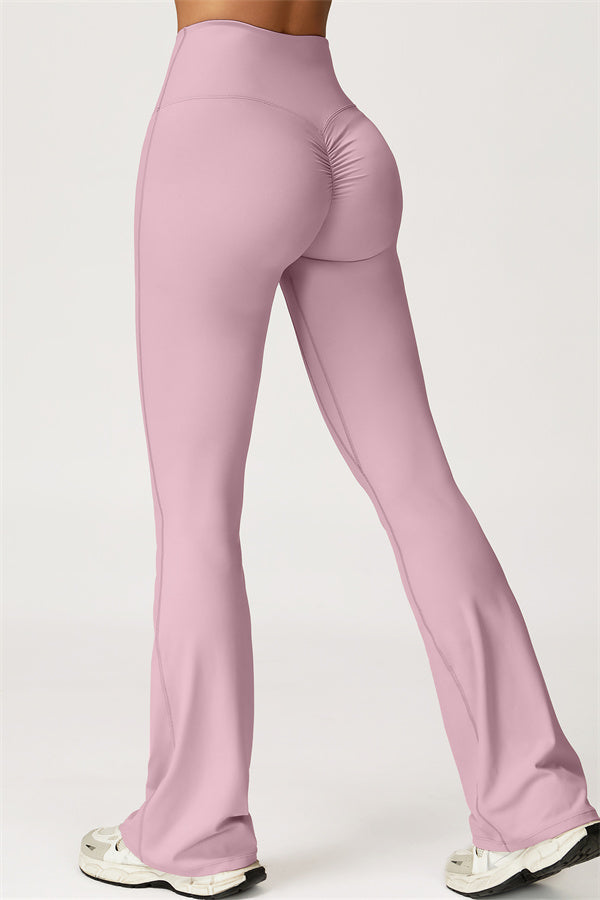 Conjunto de 2 piezas Lily Belle: top corto y leggings acampanados