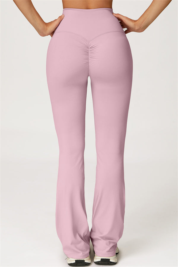 Conjunto de 2 piezas Lily Belle: top corto y leggings acampanados