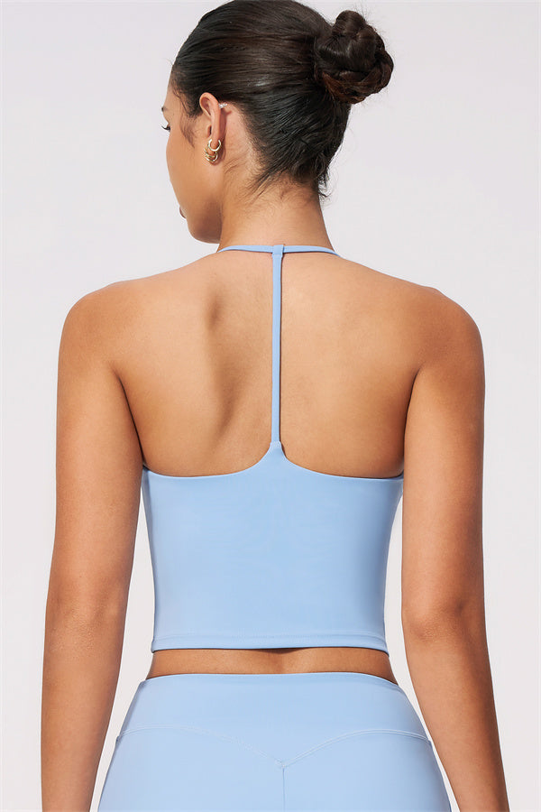 Conjunto de 2 piezas Evoke: top corto y pantalones de pierna recta