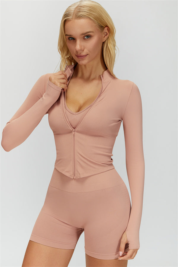 Conjunto Delight de 2 piezas: chaqueta y shorts