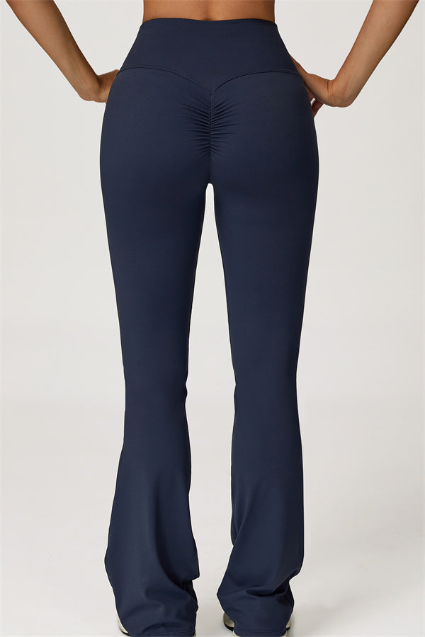 Conjunto de 2 piezas Lily Belle: top corto y leggings acampanados