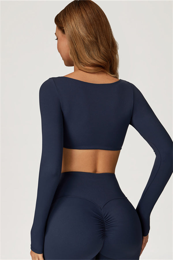 Conjunto de 2 piezas Lily Belle: top corto y leggings acampanados