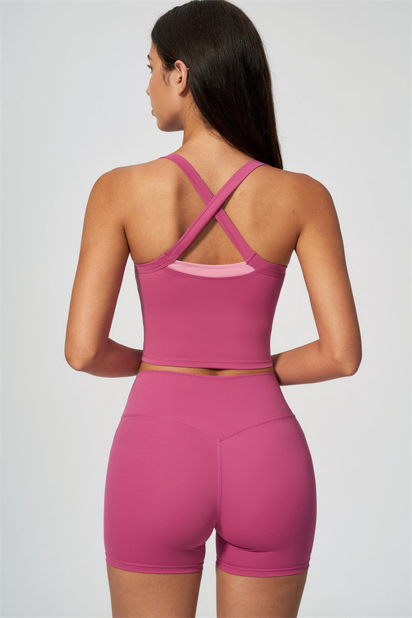 Conjunto Seraphine de 2 piezas: camiseta de tirantes y pantalones cortos