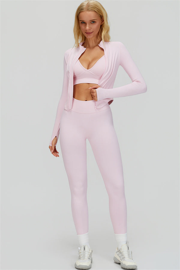 Empower 3-delige set: jasje, sportbeha en legging