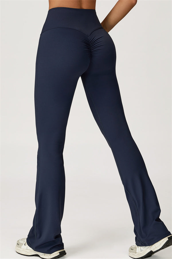 Conjunto de 2 piezas Lily Belle: top corto y leggings acampanados