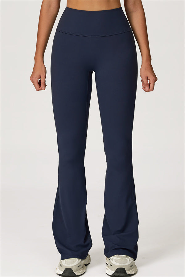 Conjunto de 2 piezas Lily Belle: top corto y leggings acampanados