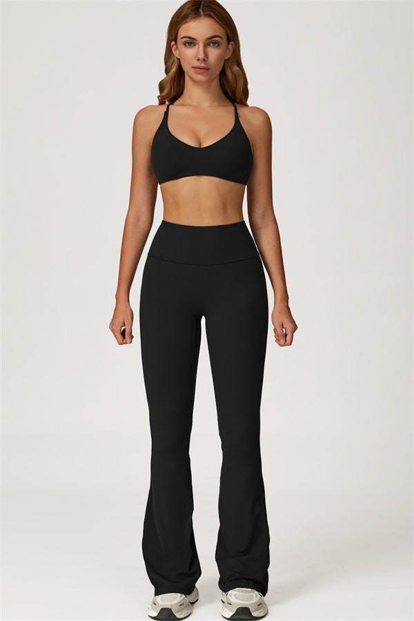 Lily 2-delige set met sport-bh en uitlopende legging