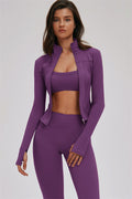 Set da 3 pezzi Kinetic: giacca con zip, reggiseno sportivo e leggings
