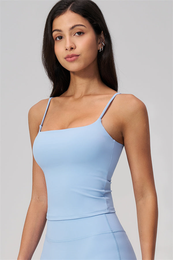 FlexCore 2-teiliges Set aus ärmellosem kurzem Top und ausgestellten Leggings