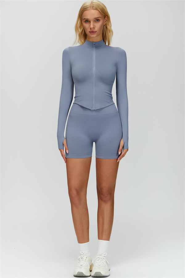 Conjunto Delight de 2 piezas: chaqueta y shorts