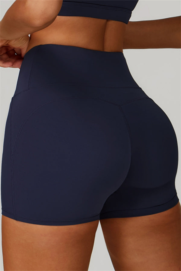 Gedurfde 2-delige sportset: bh met racerback en shorts