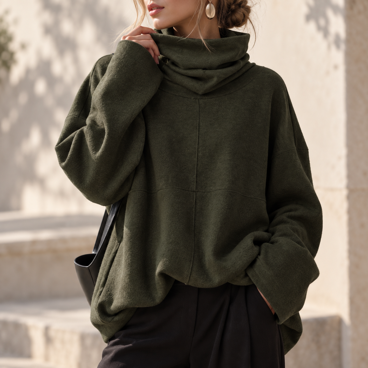 Jersey de punto con cuello distintivo Anabelle
