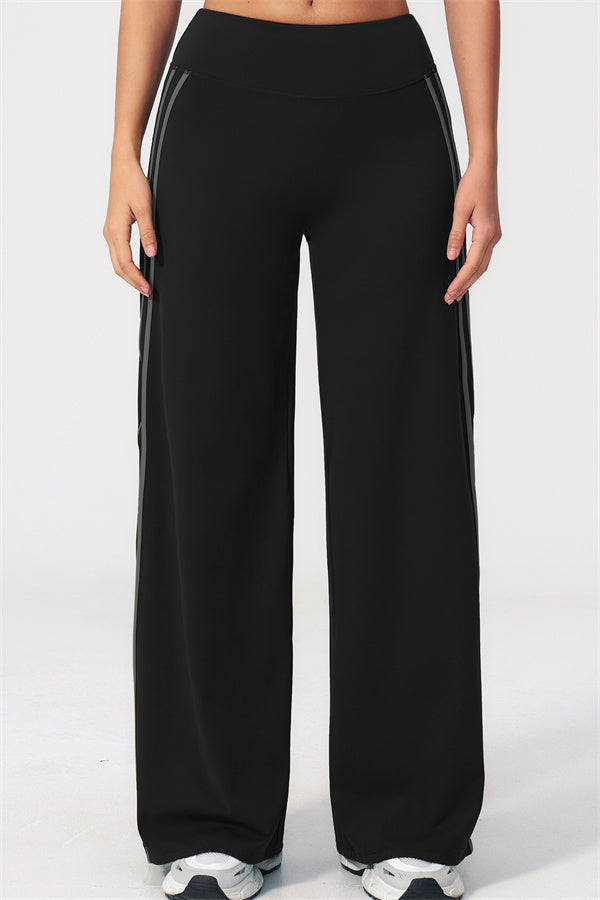 Conjunto de 2 piezas Evoke: top corto y pantalones de pierna recta