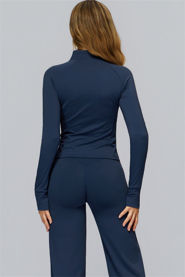 Conjunto de 2 piezas FlexCore Pure: chaqueta con cremallera y leggings acampanados