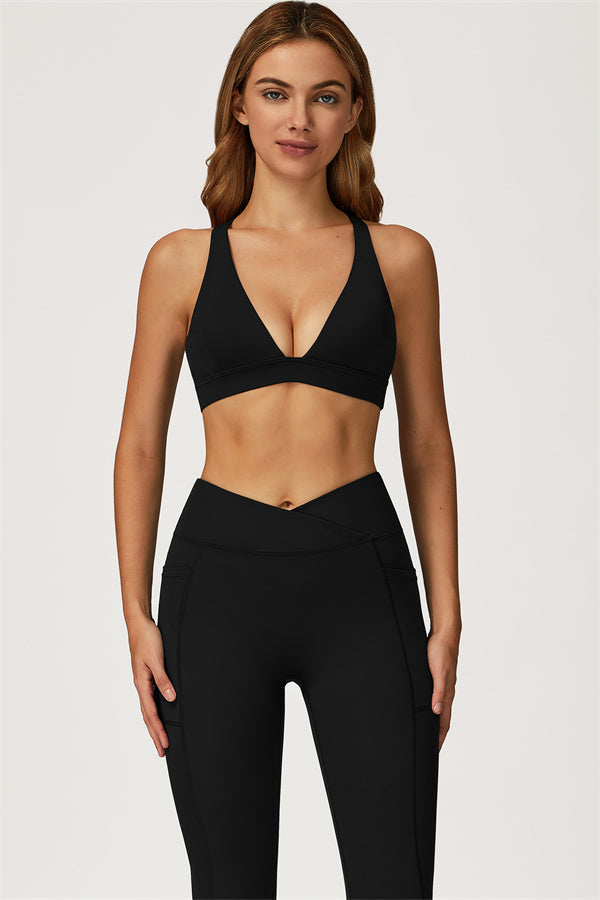 Ensemble 2 pièces Glacier : brassière de sport et leggings