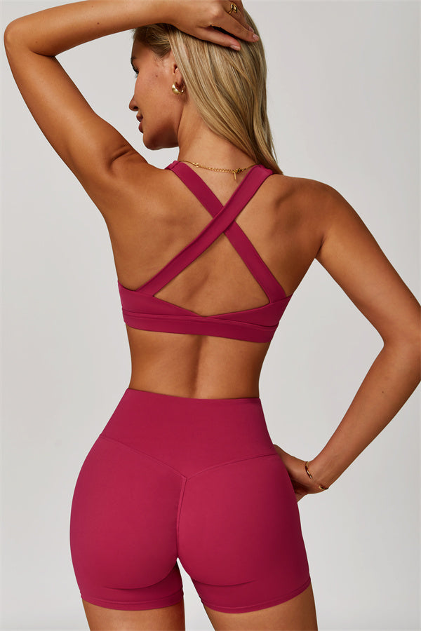 Conjunto de 2 piezas Eloise: sujetador deportivo y shorts