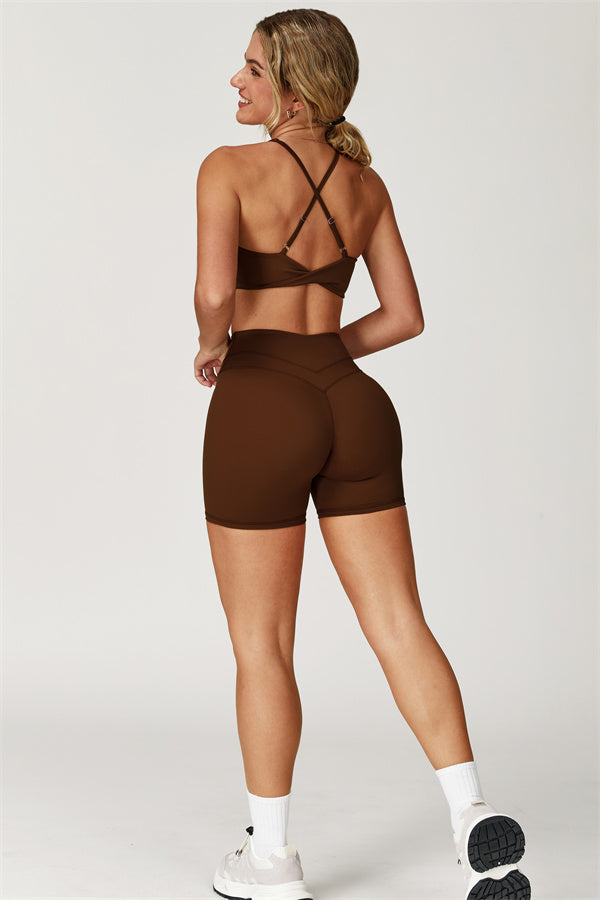 Ensemble 2 pièces Enigma : brassière de sport et short