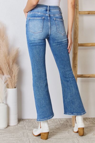 Jeans acampanados de tiro alto al tobillo RISEN en tallas inclusivas