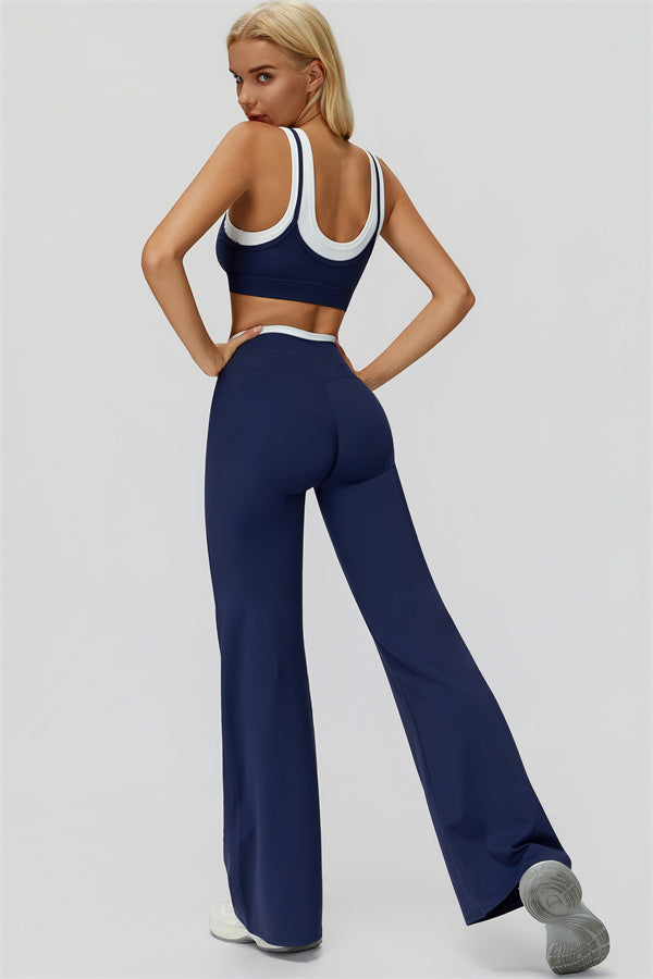 Conjunto Canyon de 2 piezas: sujetador deportivo y leggings acampanados