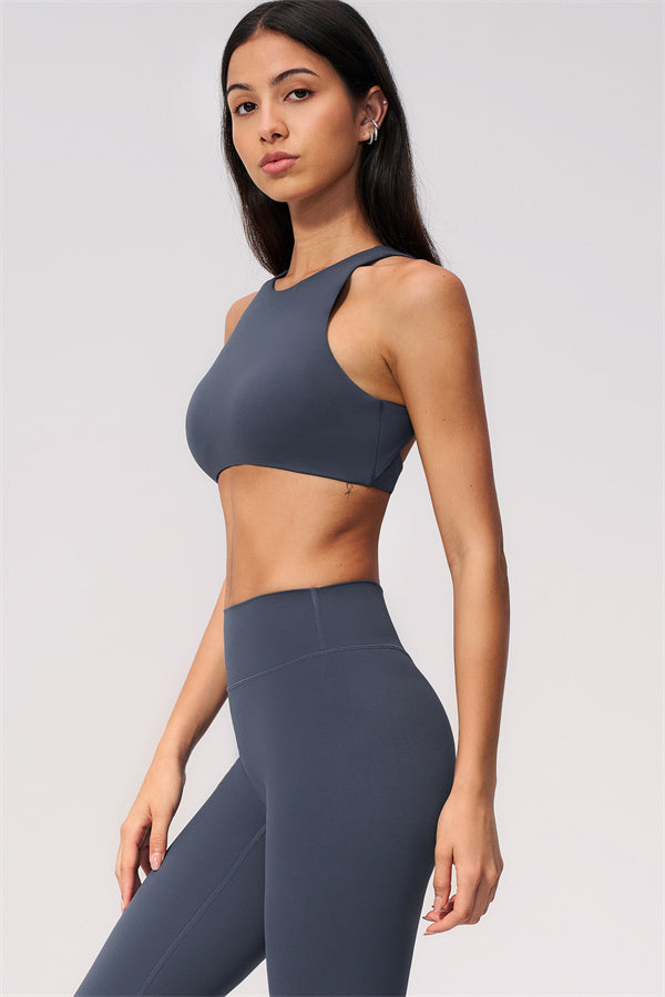 Ensemble 2 pièces Twirl : brassière de sport dos nu et legging corsaire