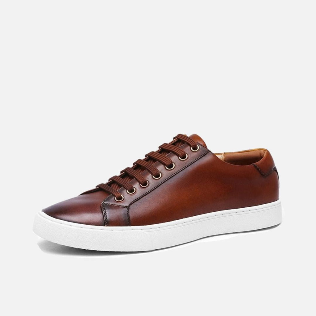 Scarpe Claudio marroni in vera pelle