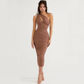 Vestido midi de malla
