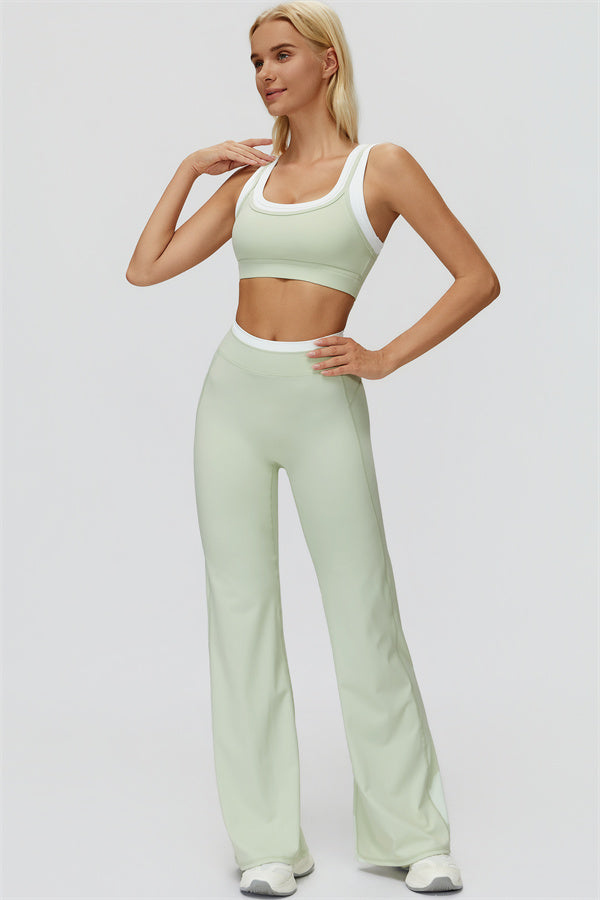 Conjunto Canyon de 2 piezas: sujetador deportivo y leggings acampanados