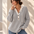 Jesse Bell Camiseta Henley de Tejido Waffle