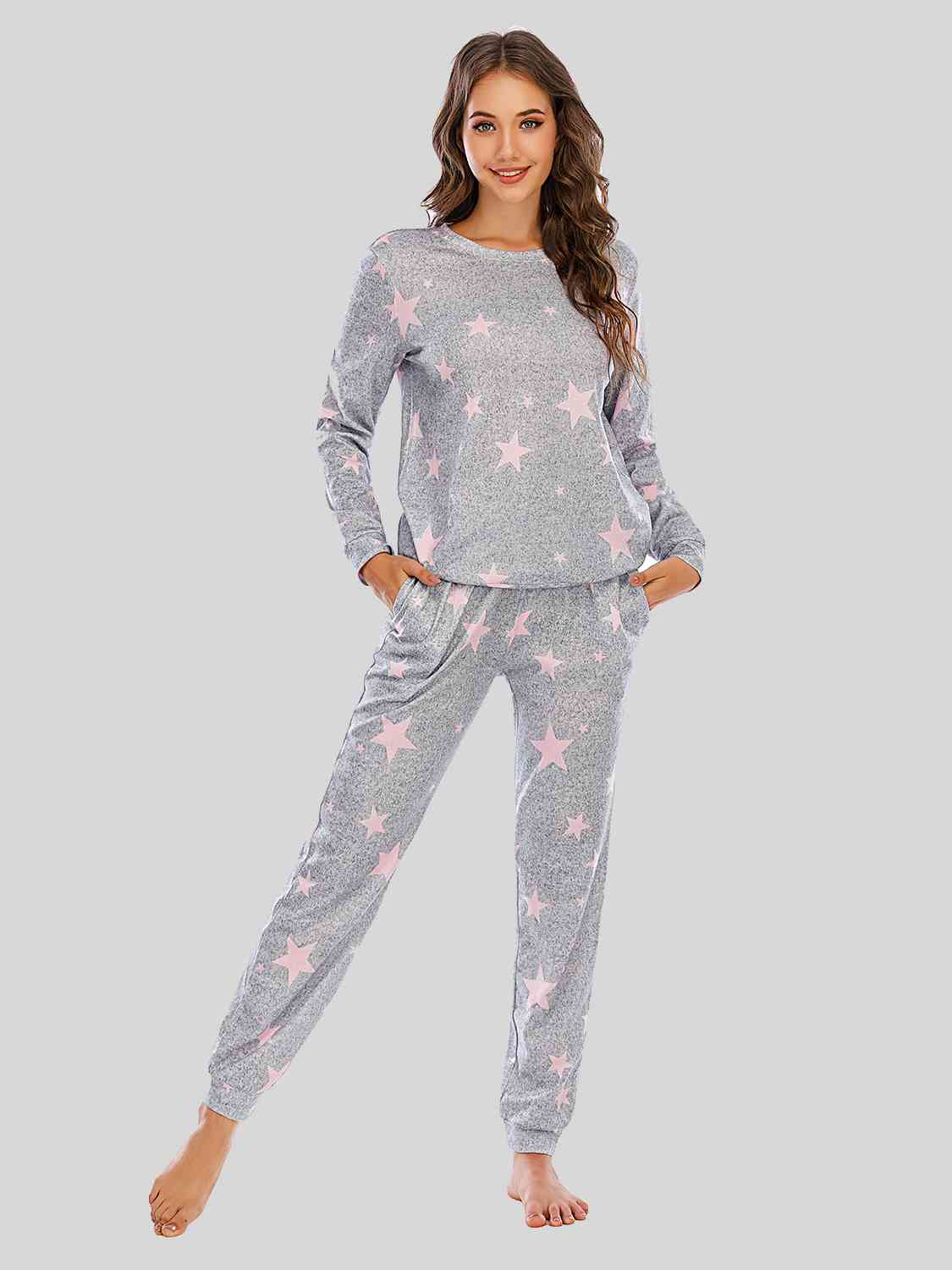 Star Top and Pants Lounge Set  Shop One Place