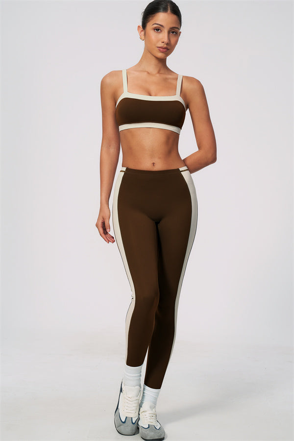 Ensemble 2 pièces Sandstone : brassière de sport et leggings