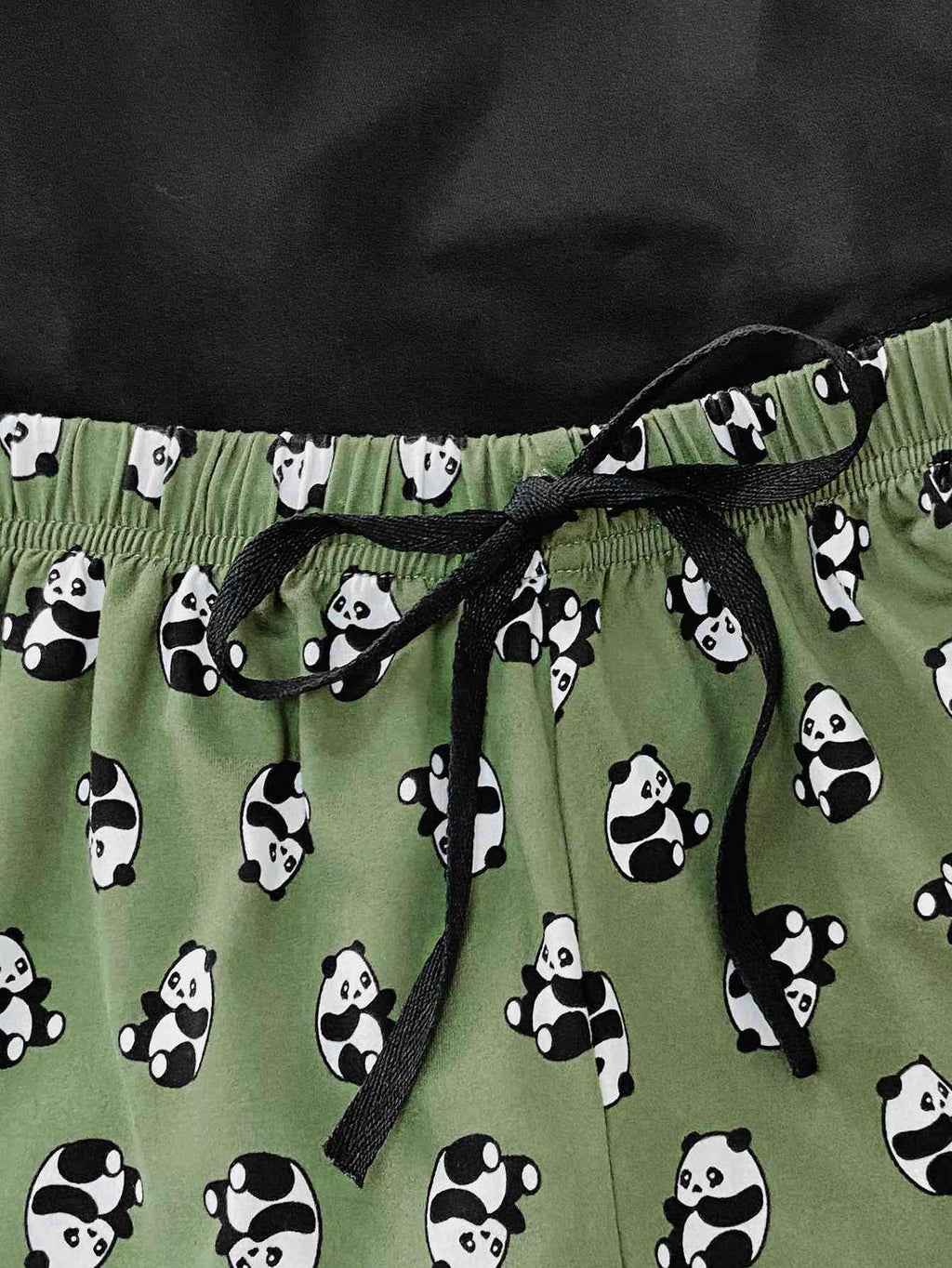 Graphic Tee and Panda Print Shorts Lounge Set  Shop One Place