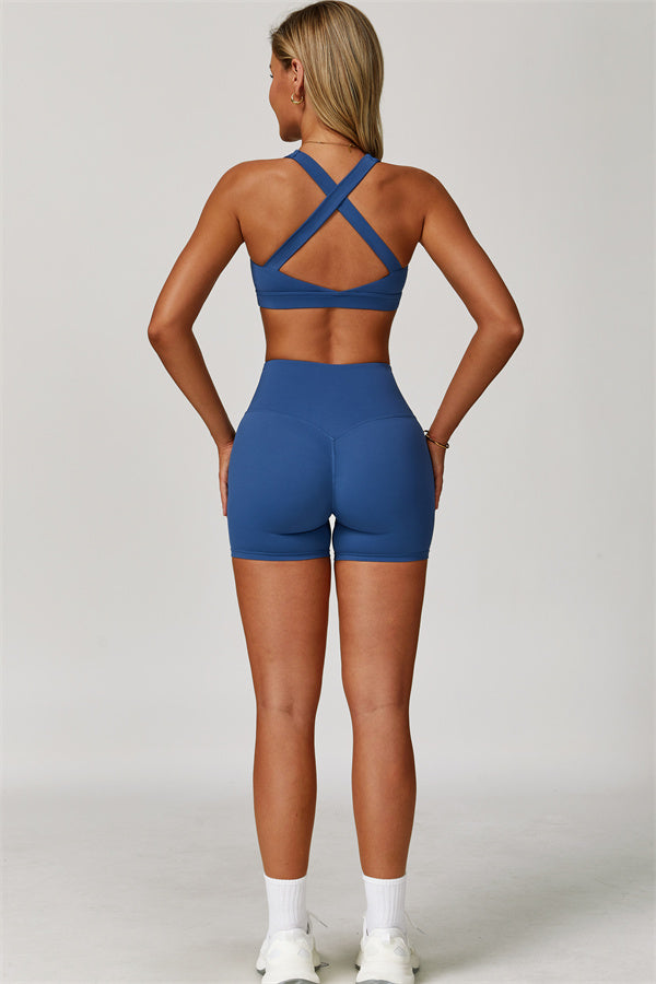 Conjunto de 2 piezas Eloise: sujetador deportivo y shorts