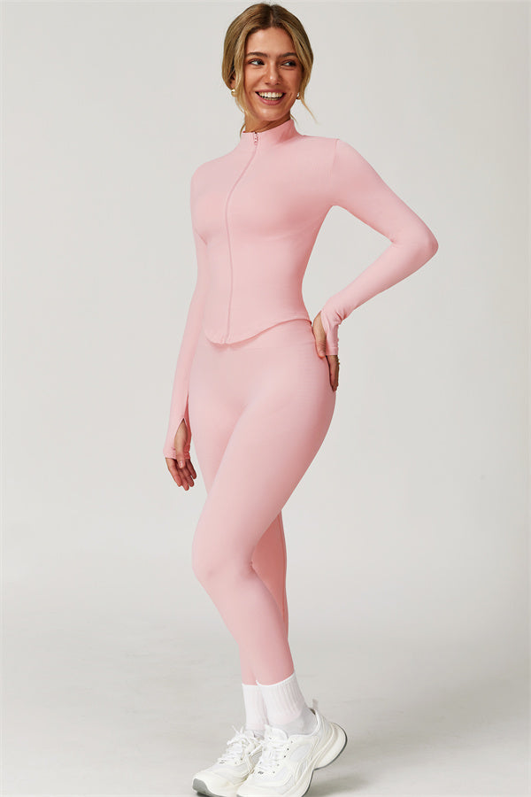Delight 3-piece set: jacket, sports bra, and leggings