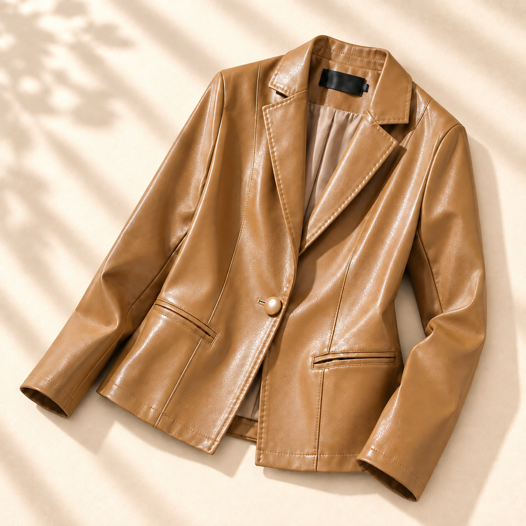 Blazer Harper de piel de cordero