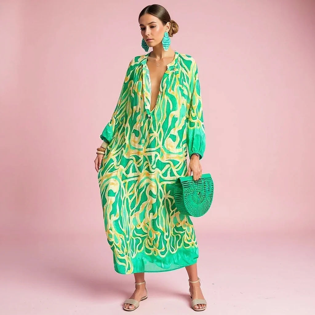 Vestido Estampado Boho