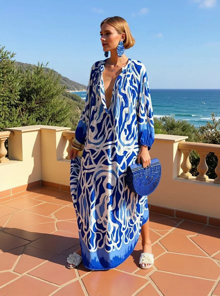 Vestido Estampado Boho