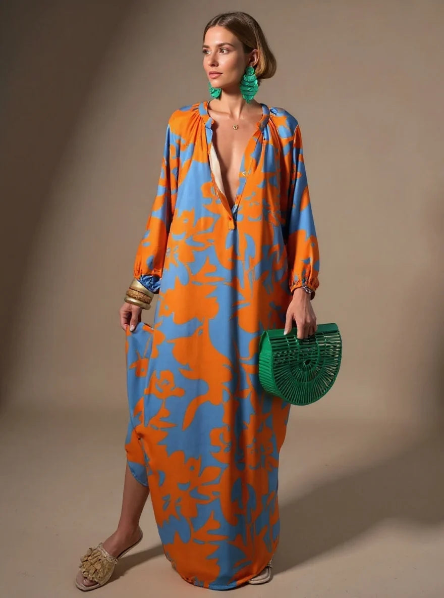 Vestido Estampado Boho