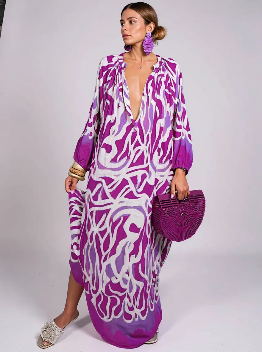Vestido Estampado Boho